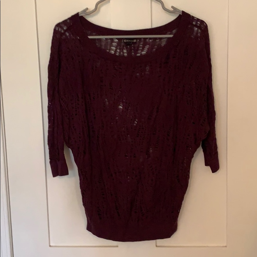 Express open knit sweater